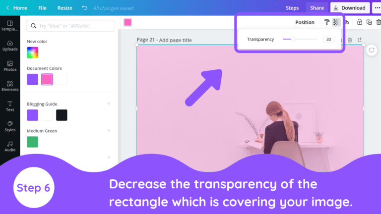 Stack Graphics Canva How to Add a Color Overlay to Images in Canva - Blogging Guide