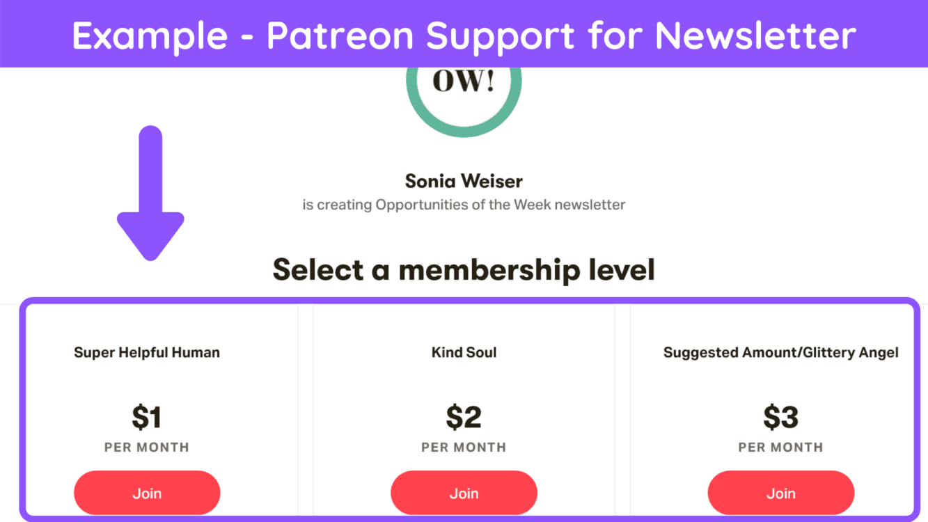 newsletter monetized by donations, newsletters funded by donations, newsletter sponsor, newsletter patreon, newsletter ko-fi