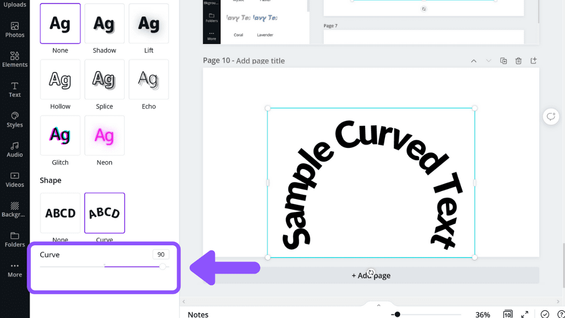 How to Create Curved Text in Canva - Blogging Guide