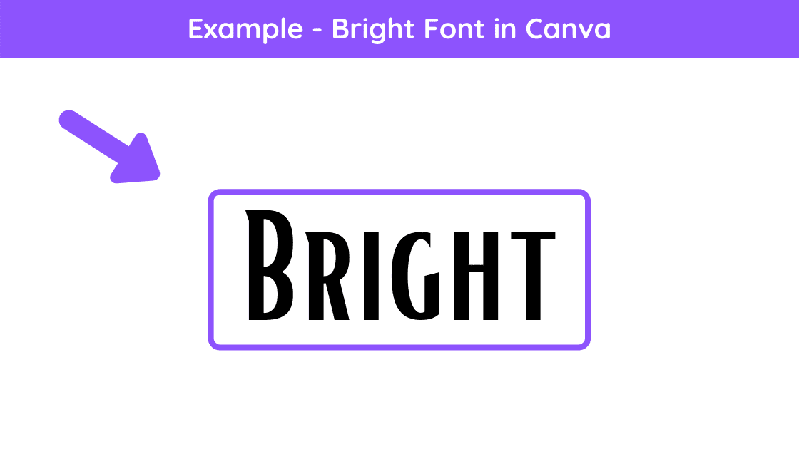 bright font, canva bright font, canva pro fonts