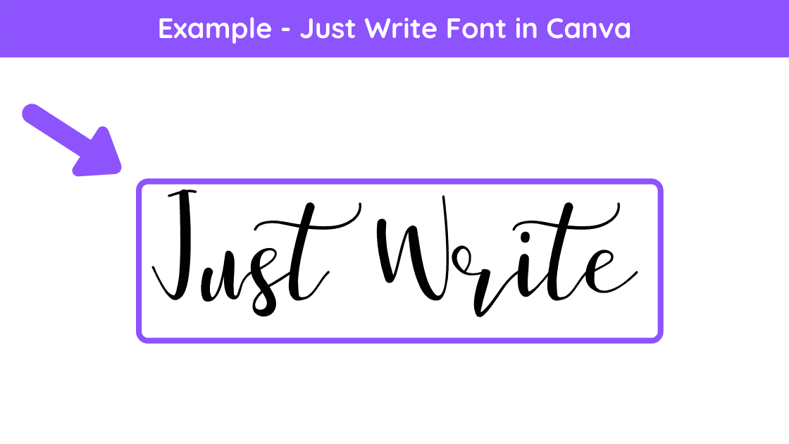 just write font, canva just right font, canva pro fonts