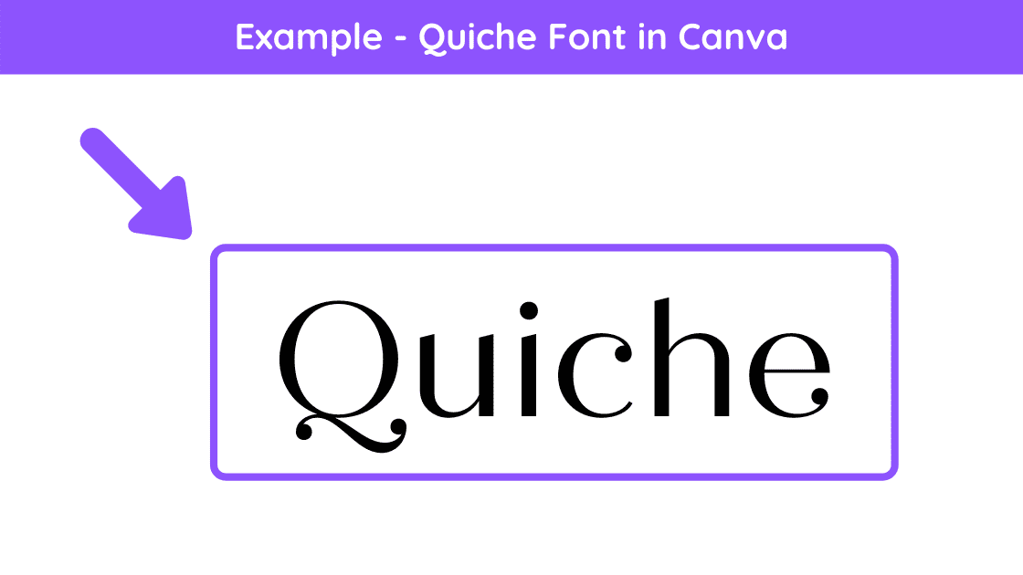 quiche font, canva quiche font, canva pro fonts