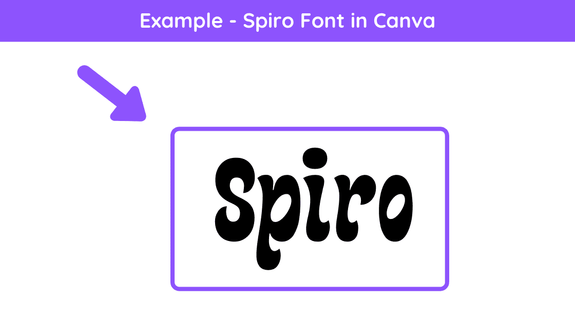 spiro font, canva spiro font, canva pro fonts