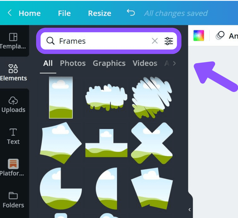 canva frames, canva frame border, canva frames not working, how to use frames in canva app, canva custom frame