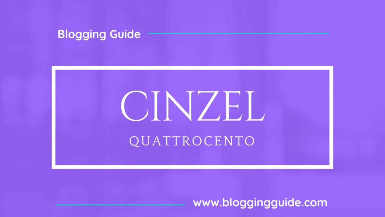 Cinzel Font Pairing