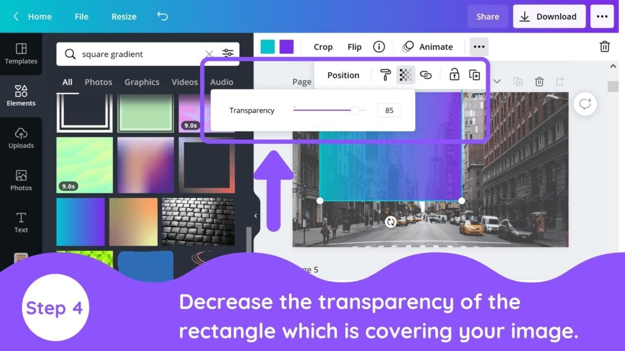 How to Add a Gradient in Canva - Blogging Guide