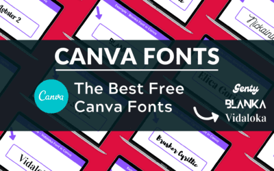 Best Free Canva Fonts