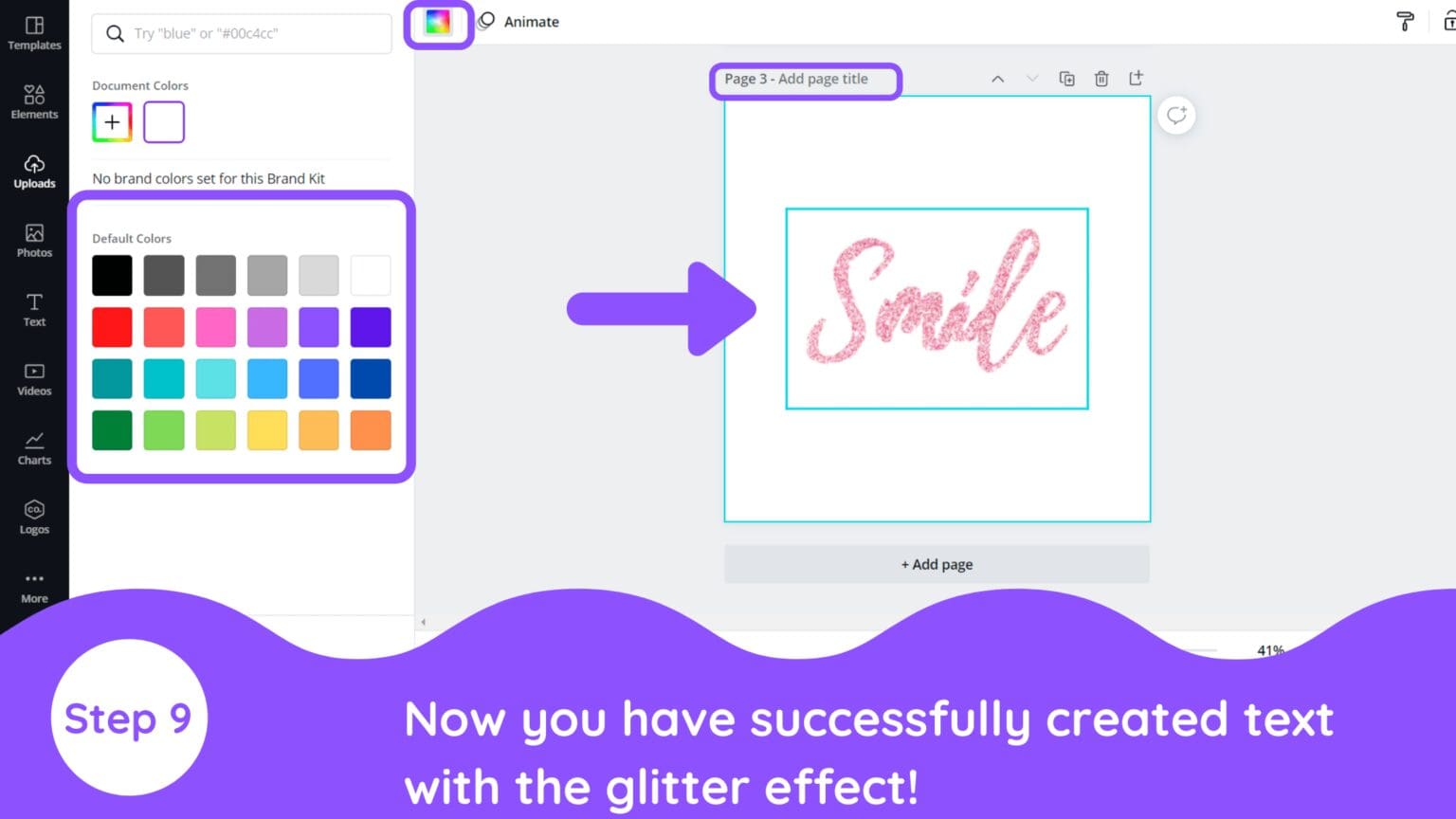 How to Add Glitter to Text in Canva Blogging Guide