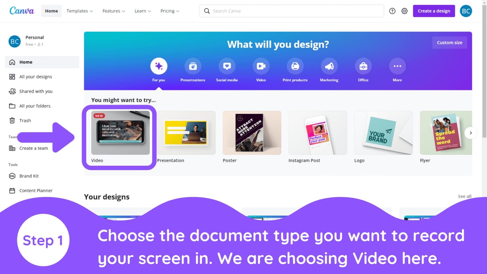 How To Record Your Computer Screen In Canva Recording Canva 