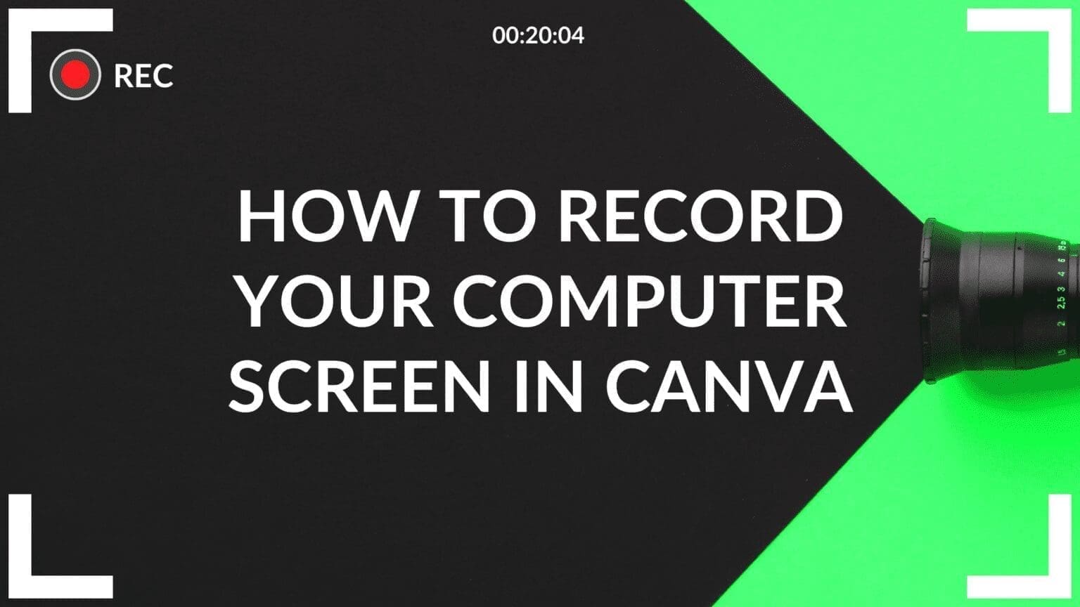 How to Record Your Computer Screen in Canva (Recording Canva