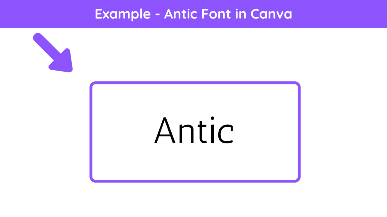 antic, antic font