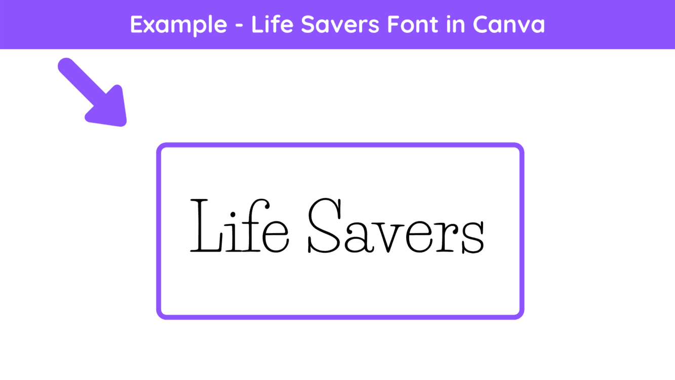 life savers font, canva life savers font, life savers