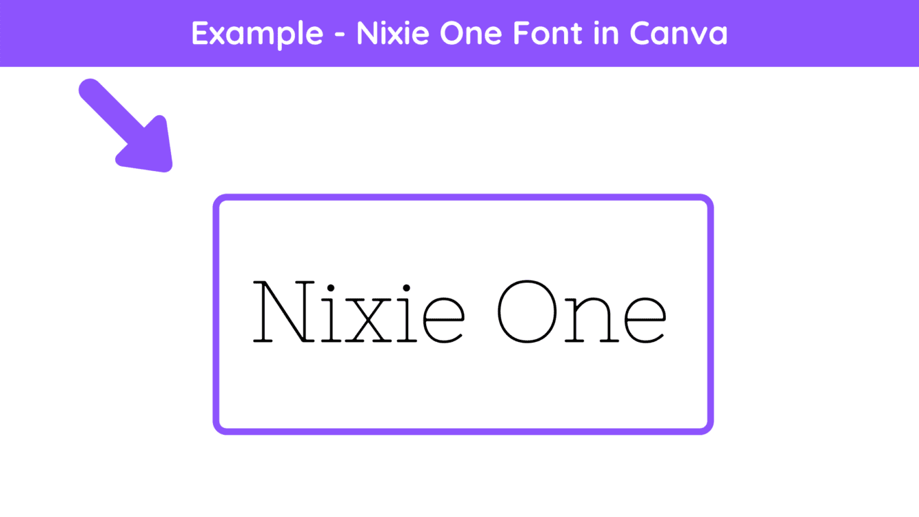 nixie one font, canva nixie one font, nixie one