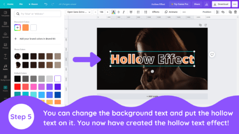 How To Create A Hollow Text Effect In Canva Blogging Guide How To Create A Hollow Text Effect In Canva Blogging Guide