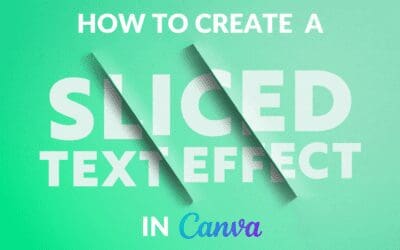 How to Create a Sliced Text Effect in Canva