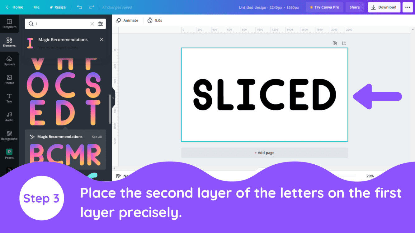 how to create a sliced text effect in canva, canva sliced text, canva sliced text effect, sliced text effect in canva, canva sliced effect