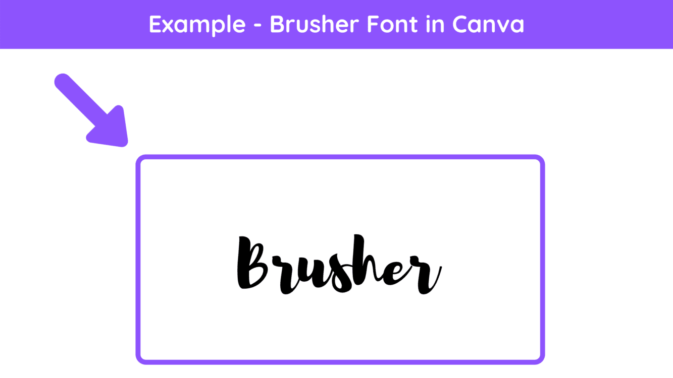 Brusher Canva Font