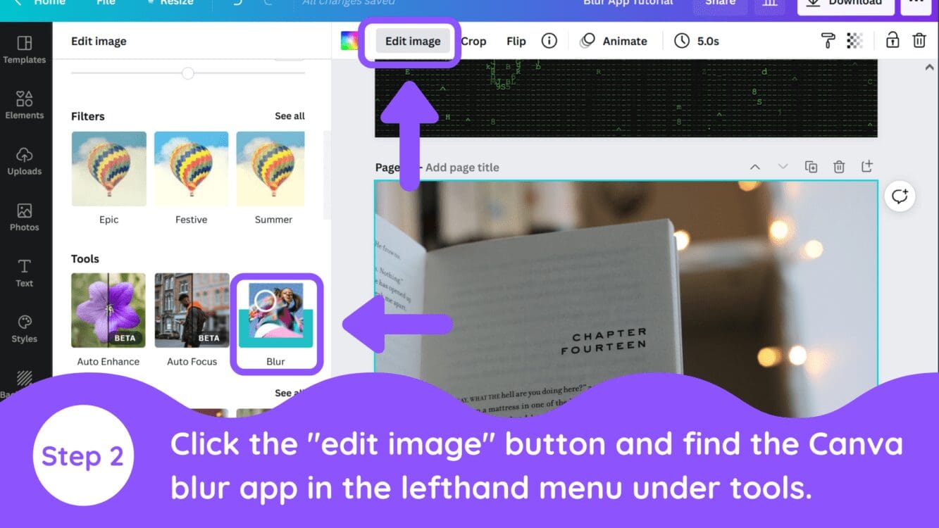 How to Blur Specific Parts of an Image in Canva (Blur Part of a Photo) -  Blogging Guide