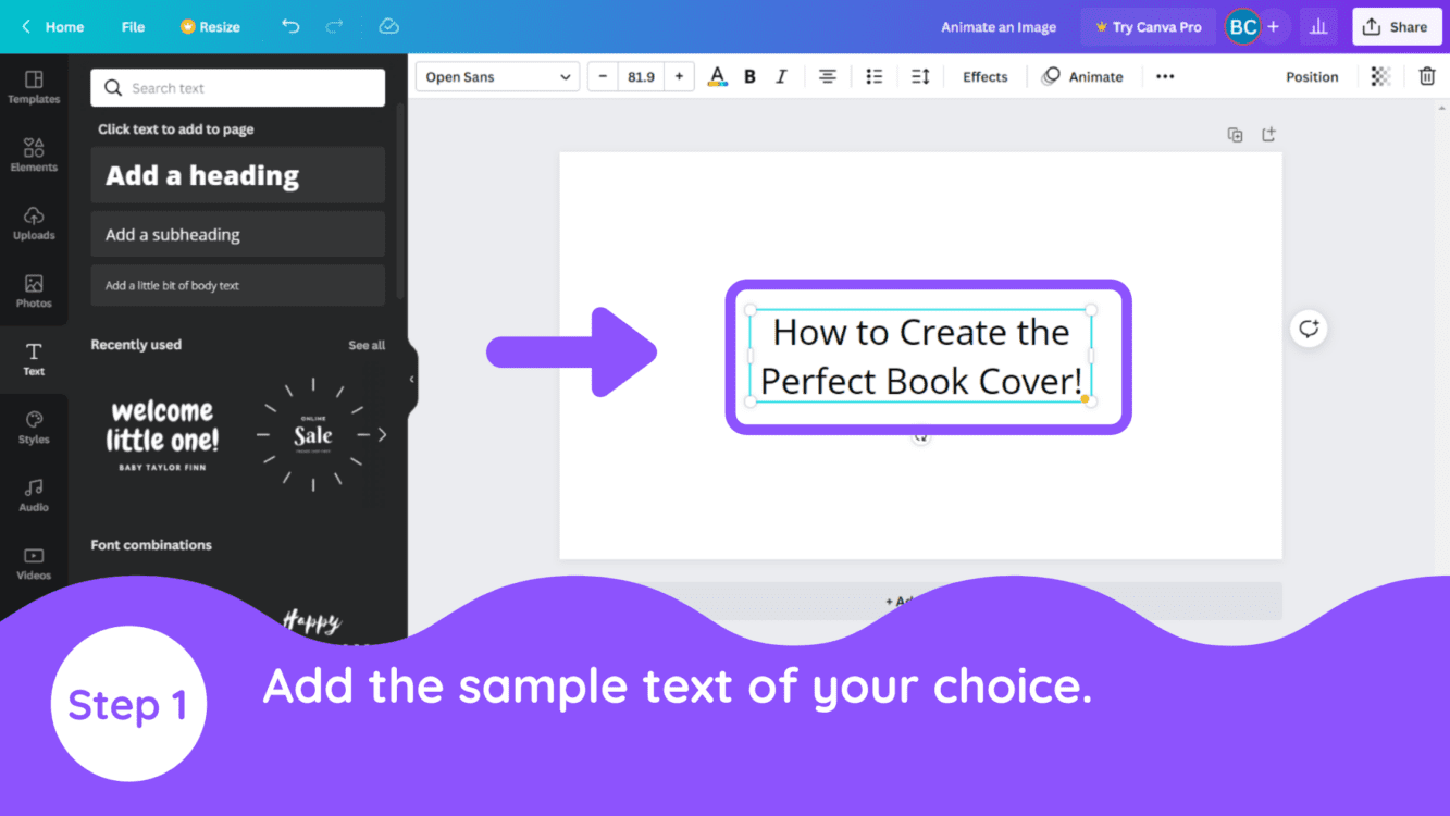 How to Animate an Image in Canva (Instant Animation Effect