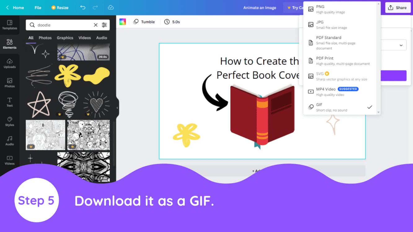 How to Make a GIF in Canva - Canva Templates