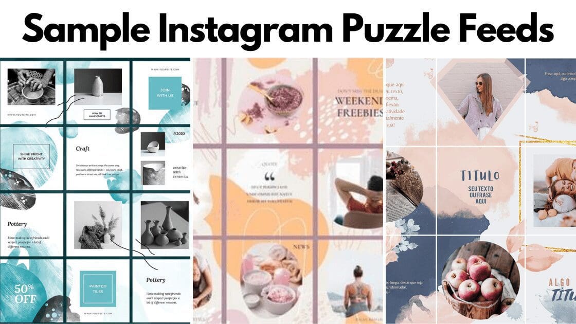 How to Create an Instagram Puzzle Feed with Canva blogging Guide