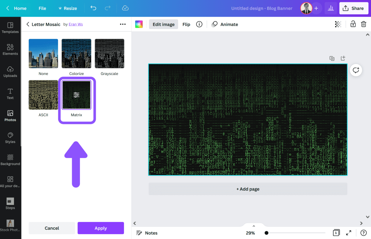 How to Create The Matrix Effect in Canva Blogging Guide