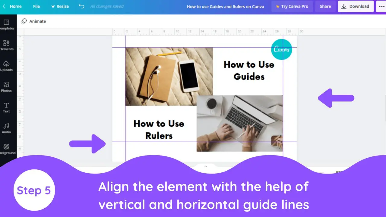 How to Use Rulers and Guides in Canva Blogging Guide