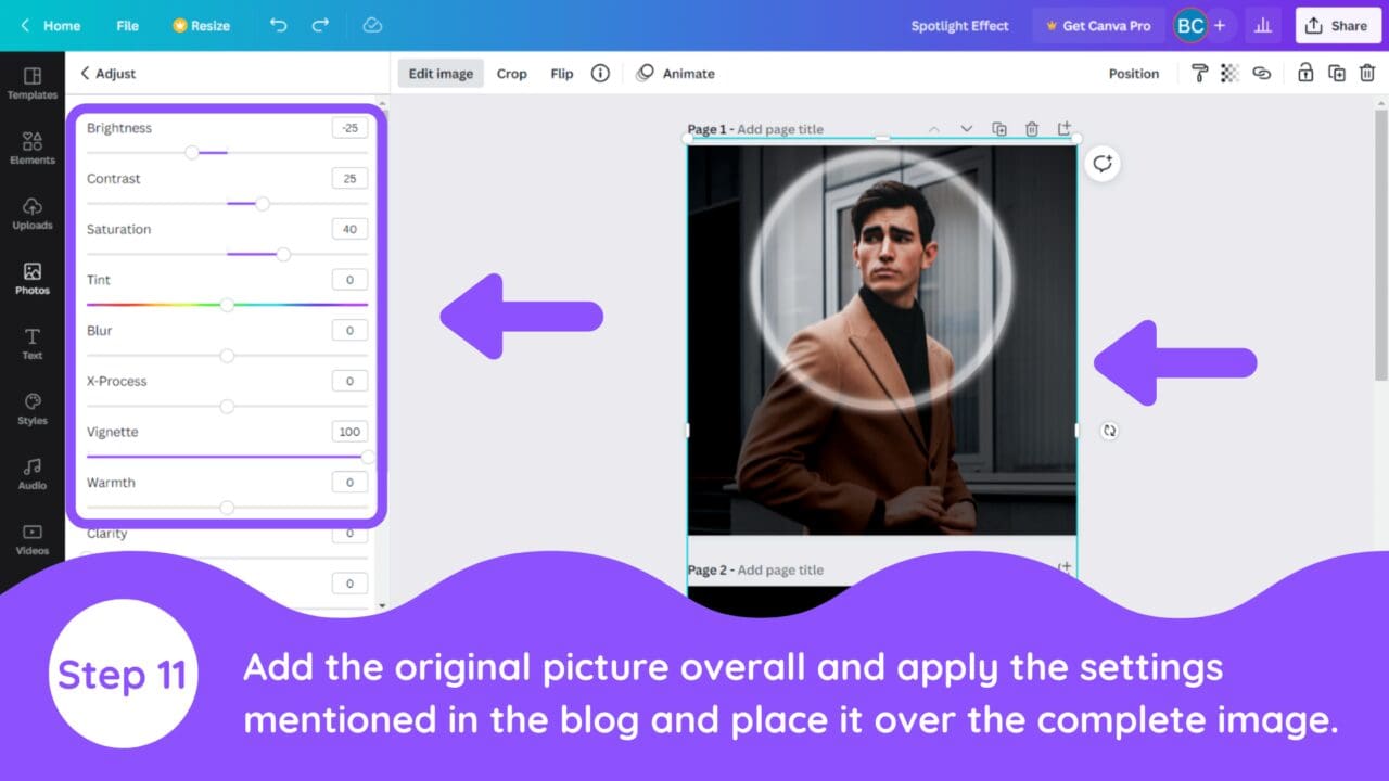 How to Create a Spotlight Effect in Canva Blogging Guide