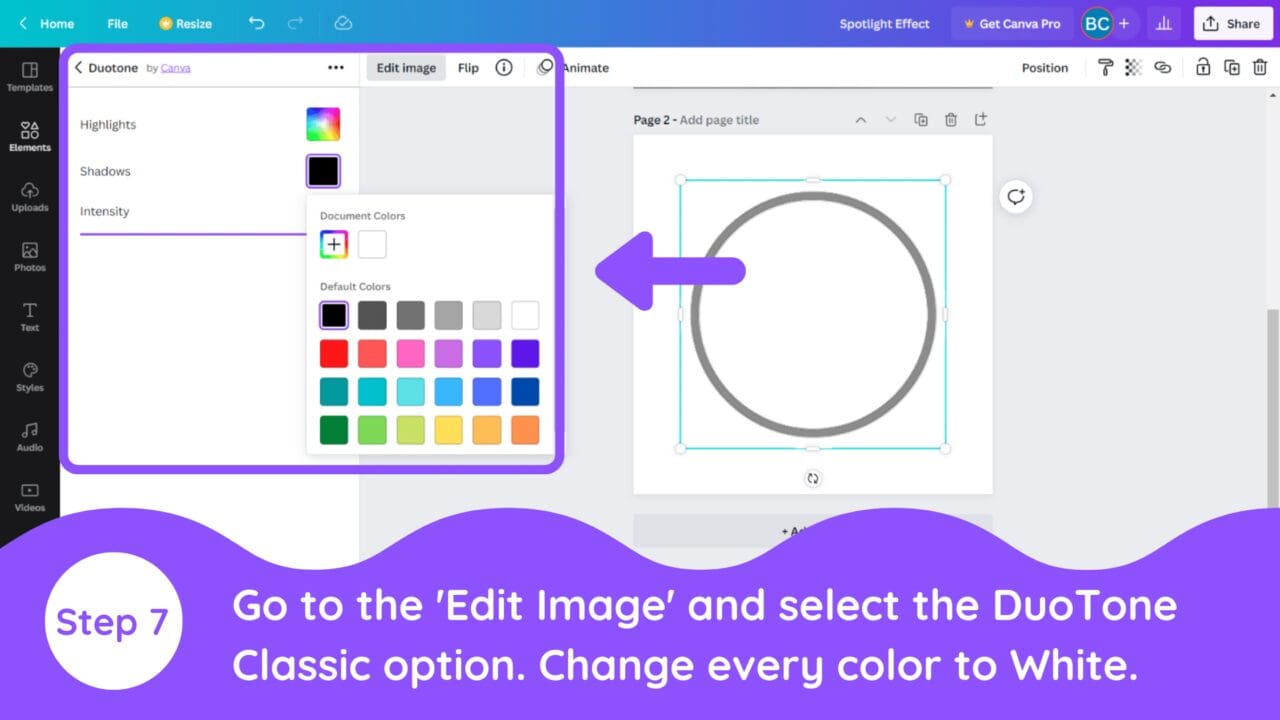 How to Create a Spotlight Effect in Canva - Blogging Guide