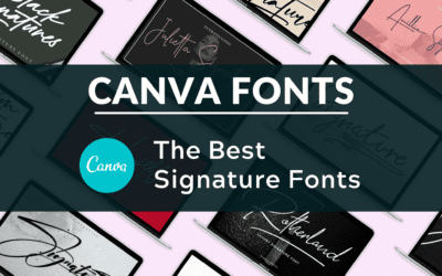 Best Signature Fonts in Canva
