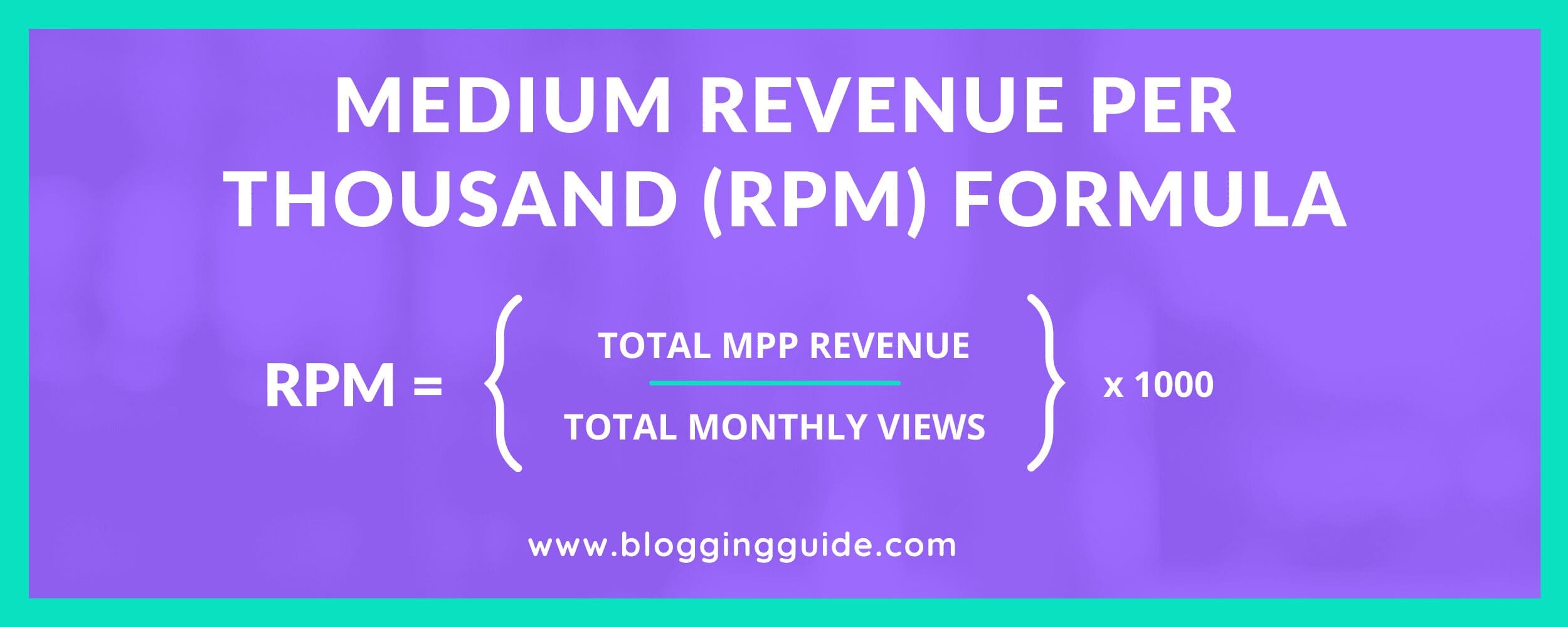 Medium RPM - Views Per 1,000 Views