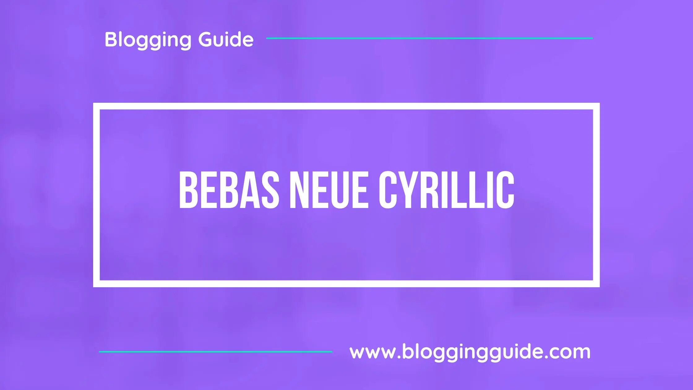 Bebas Neue Cyrillic