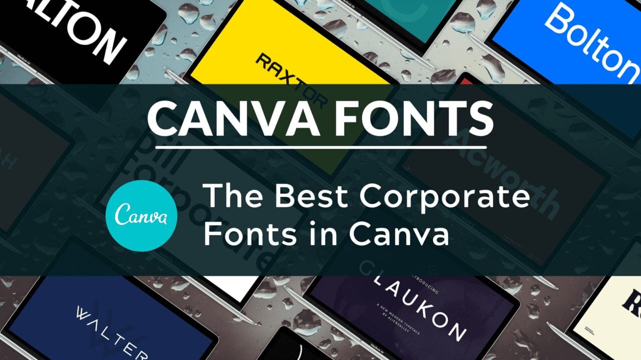 List of All Canva Fonts The Ultimate Guide to Canva Fonts Blogging Guide