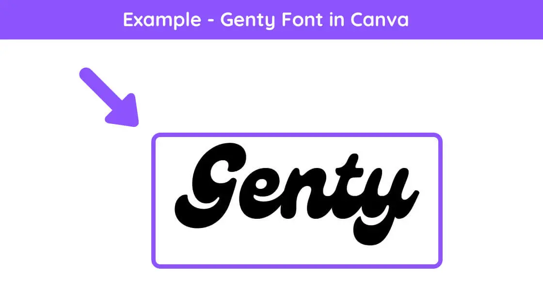 genty font canva, genty, canva retro font