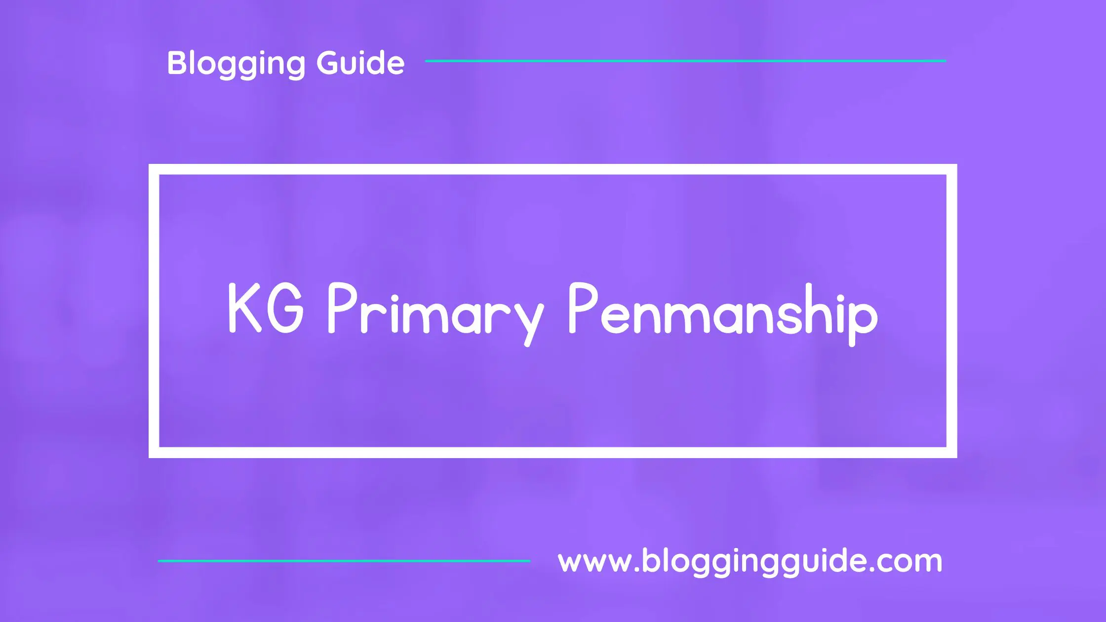 KG Primary Penmanship Canva Font