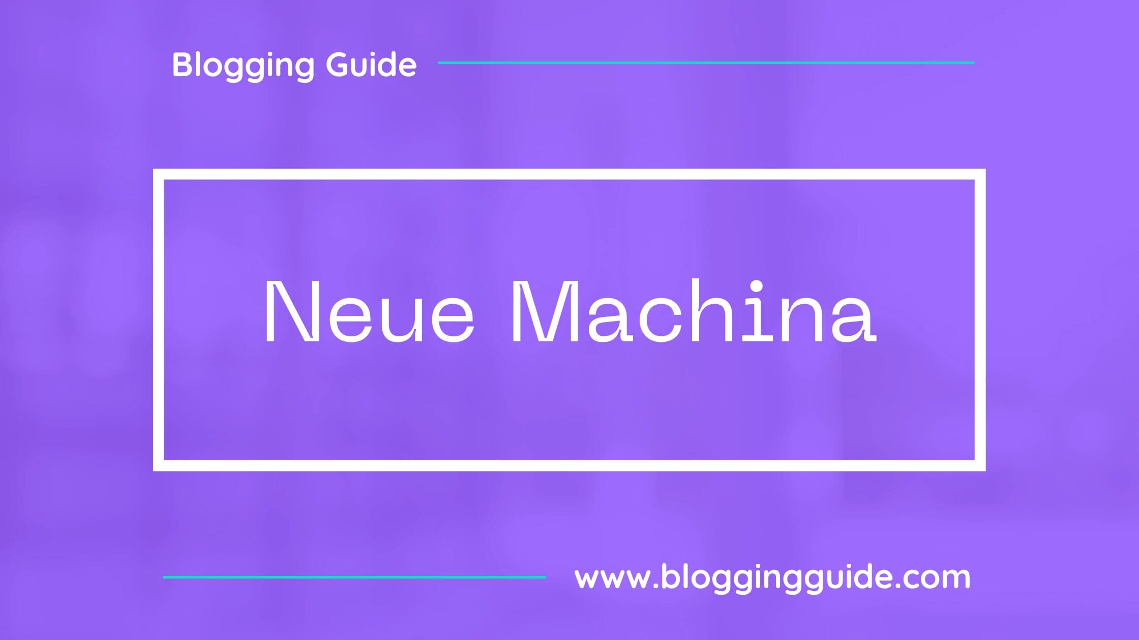 Neue Machina Font