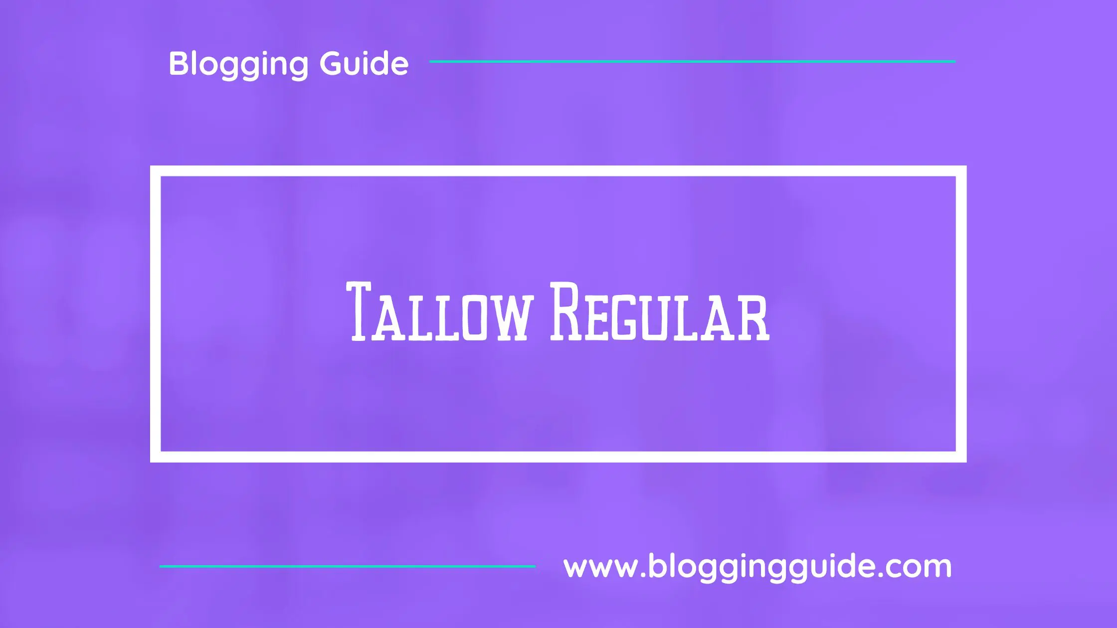 Tallow Regular