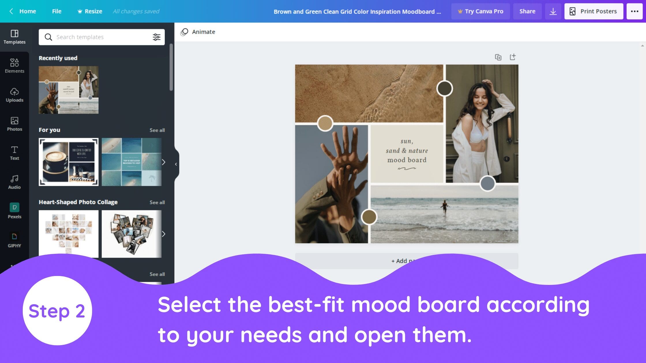 How to Create a Mood Board in Canva - Blogging Guide