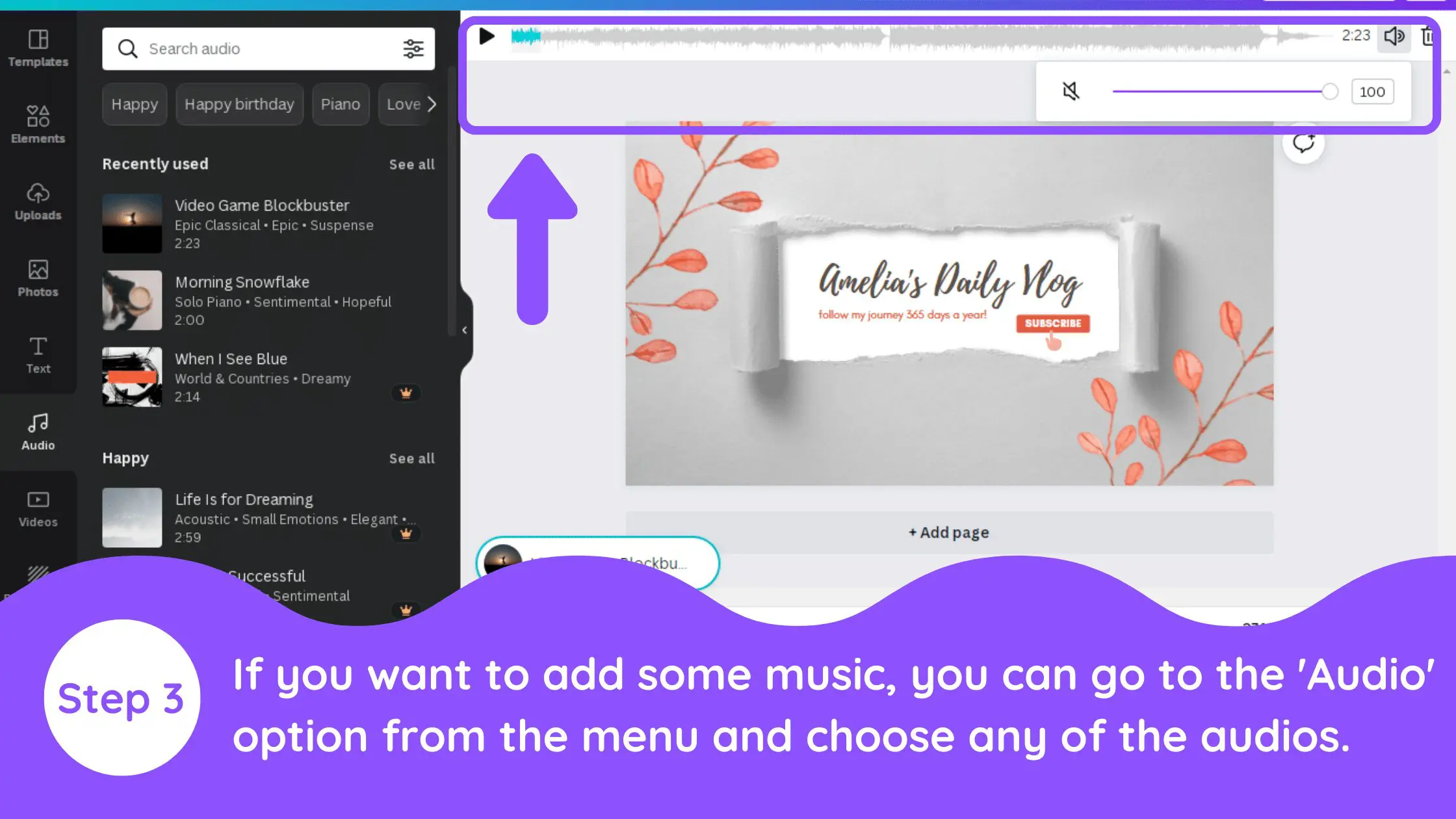 Can I Add Audio In Canva