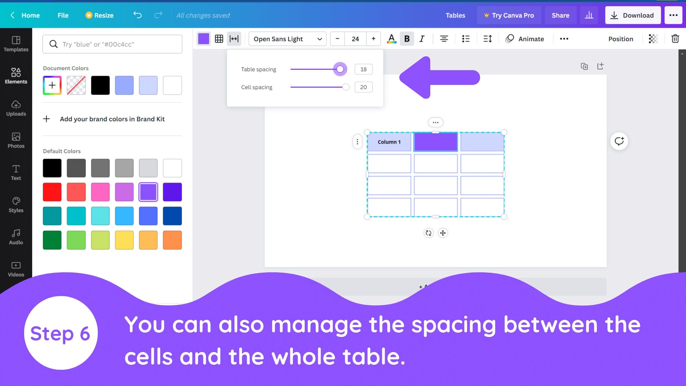 How to Create a Table in Canva - Blogging Guide