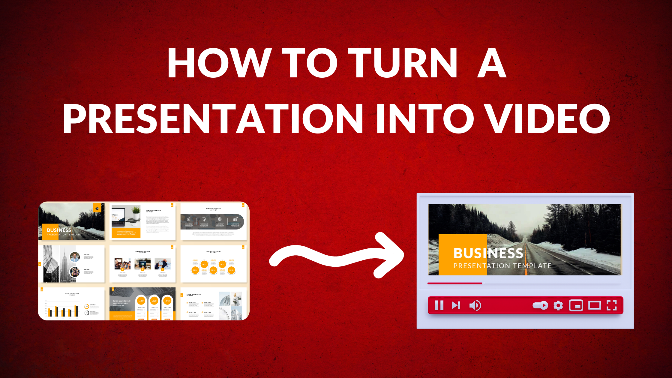 how to make a presentation into a video