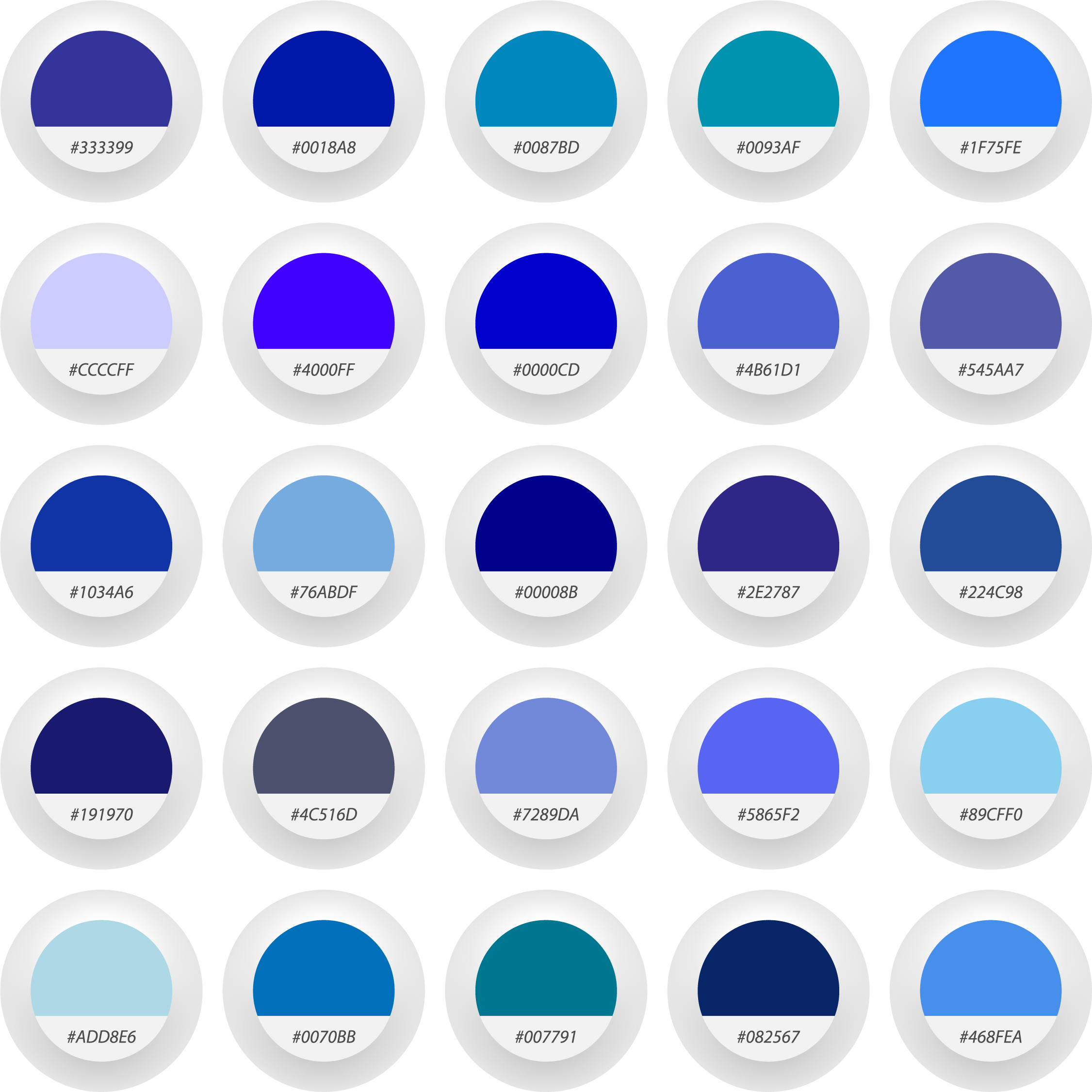 Canva - New year, new palette! 💙 Blue is the color of