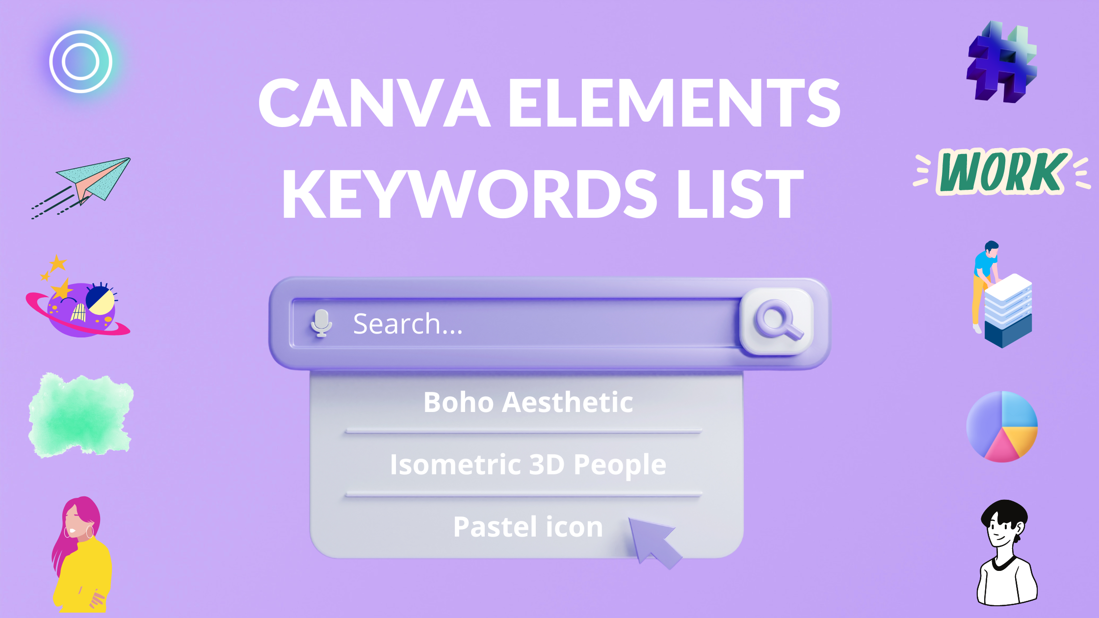 Canva Elements Keywords List Blogging Guide