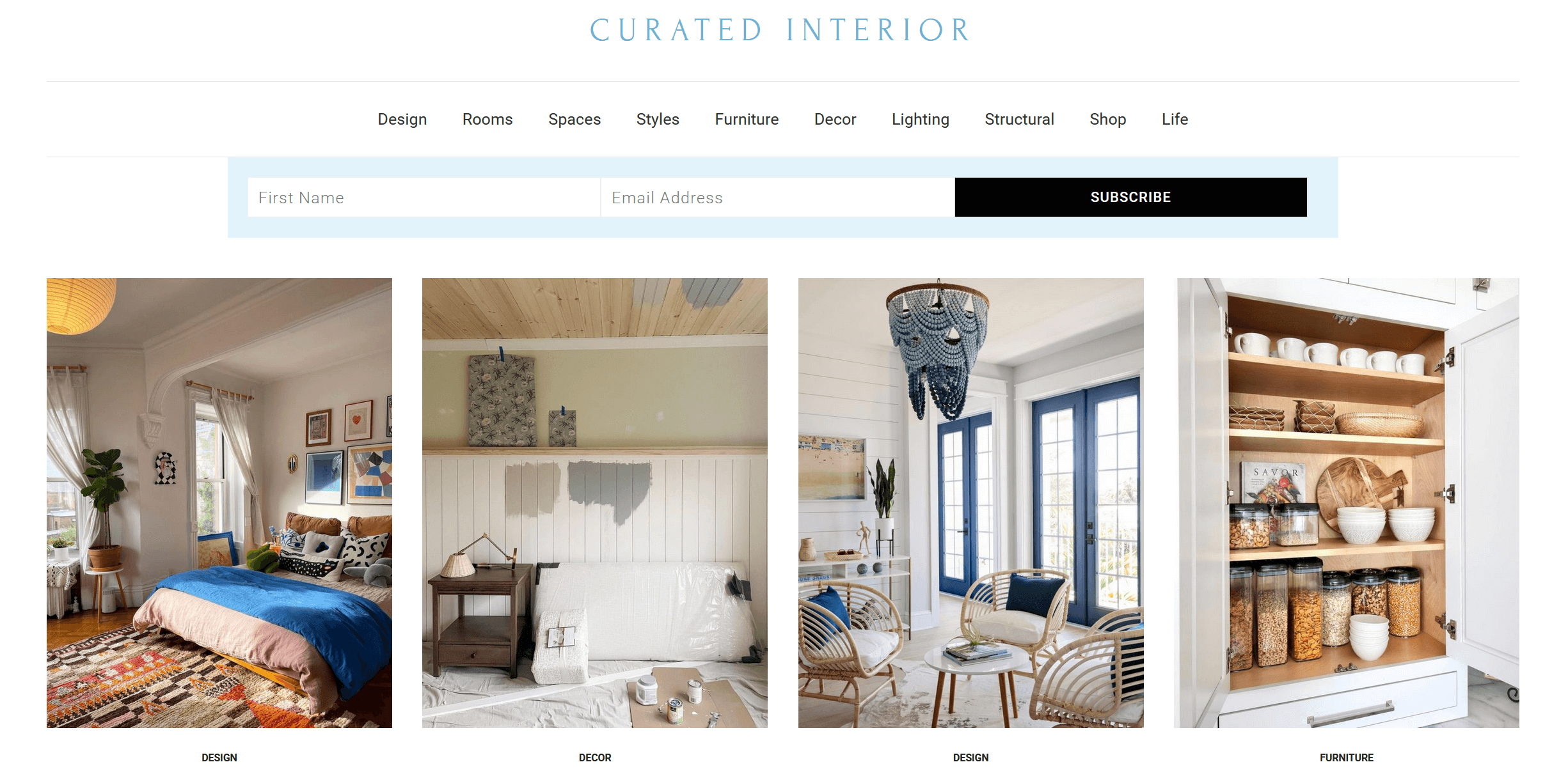 Curated Interior - Exclusive Member of Mediavine Home