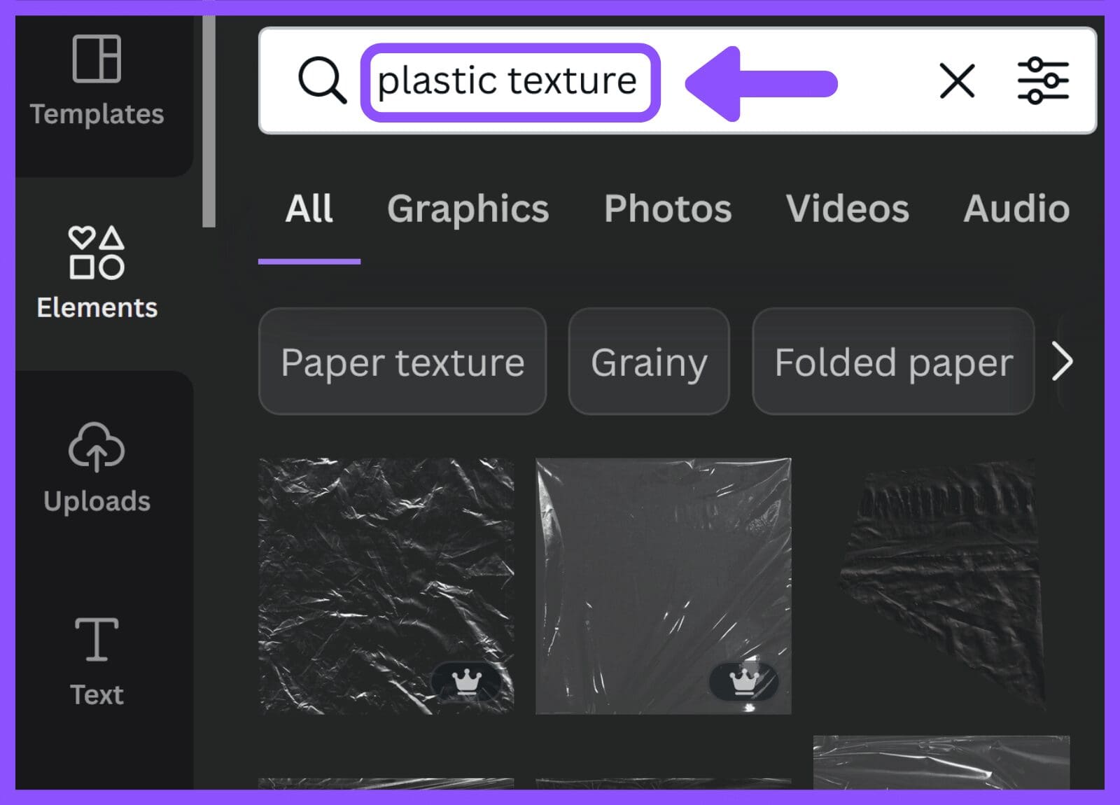 Plastic Texture - Canva Keyword Elements