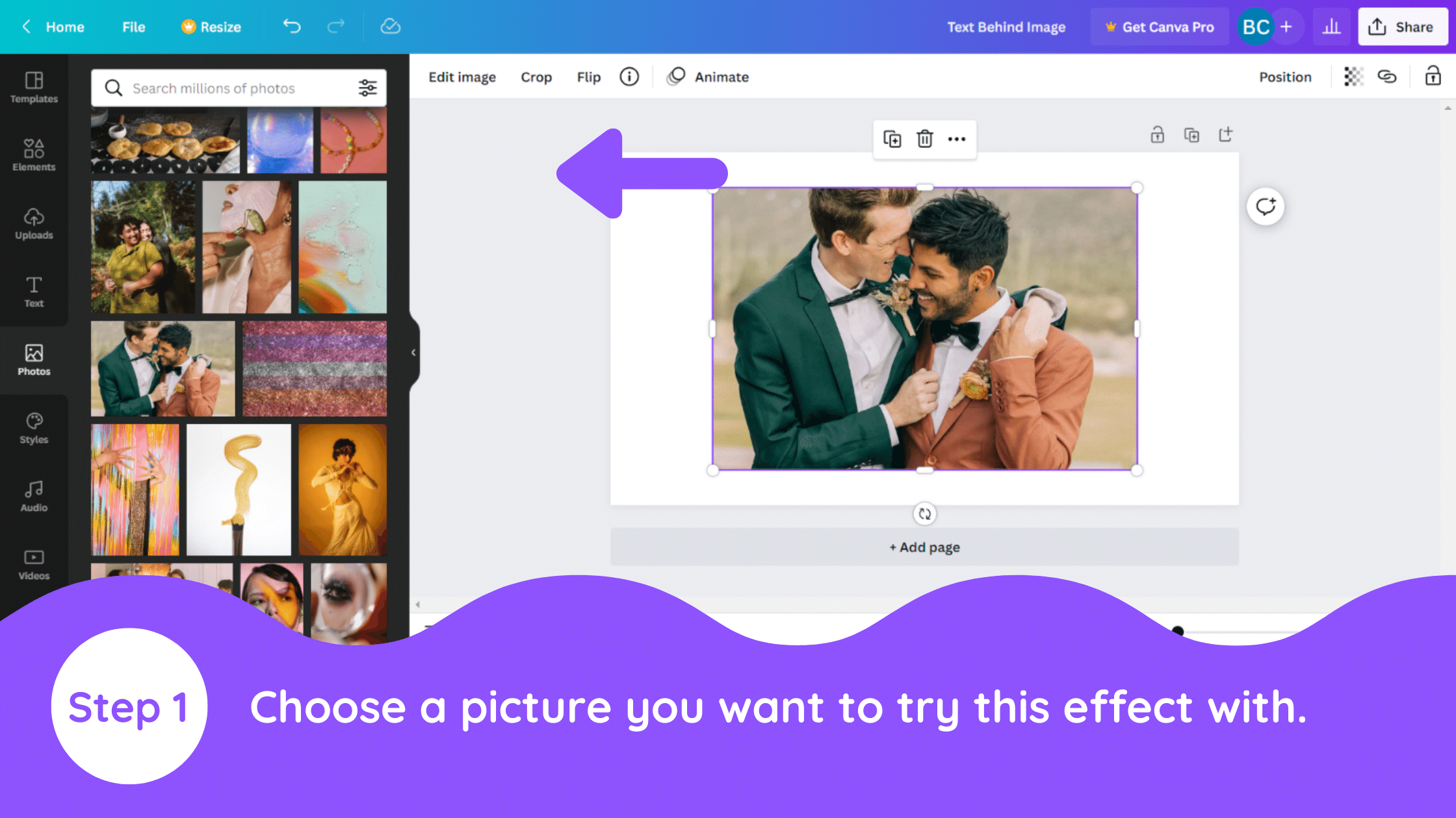 How to Place Text Behind an Image in Canva, How do you put text behind a picture in Canva, How do you put words behind a picture, How do I put text in front of an image in Canva, text behind image canva