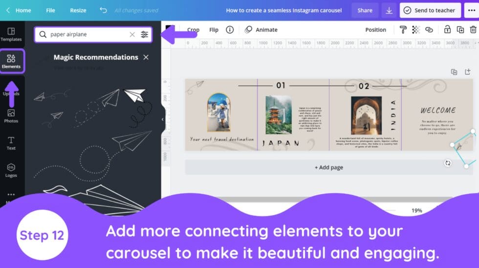 How to Create a Seamless Instagram Carousel in Canva - Blogging Guide