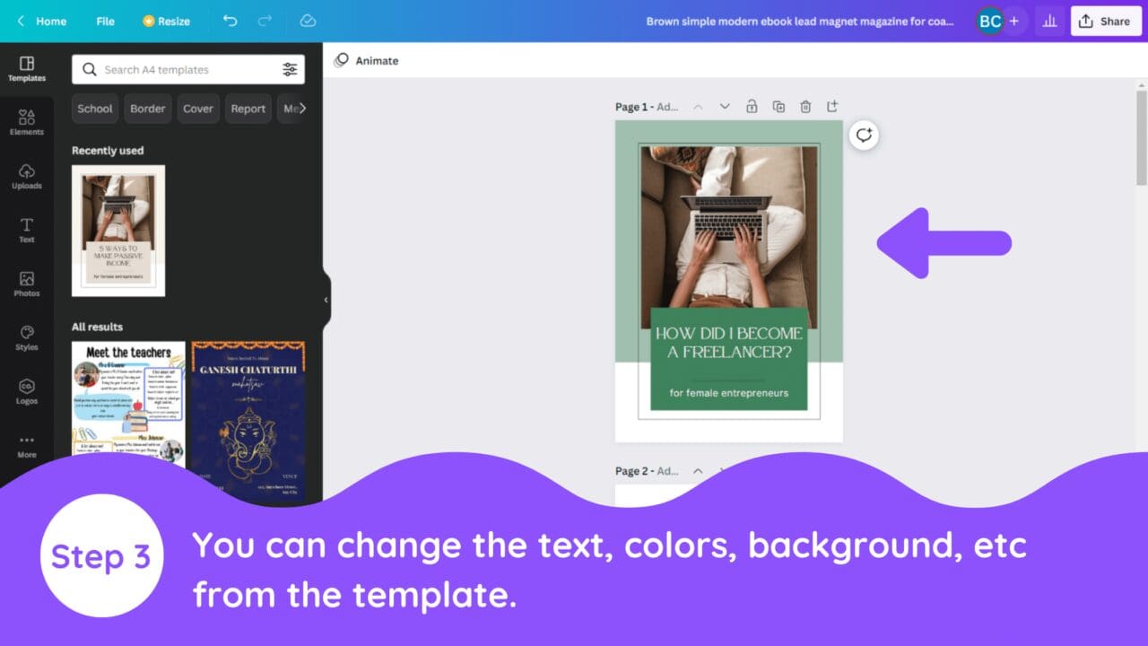 How to Design eBooks with Canva Blogging Guide