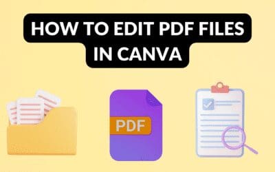 How To Edit PDF Files in Canva
