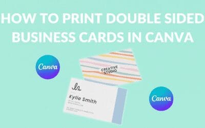 How to Print Double Sided Business Cards in Canva